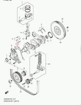 SUZUKI 11343-67JG1-000 - JUNTA SOPORTE CIGUEÑAL JB419D
