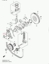 SUZUKI 11345-67JG0-000 - JUNTA,CIGÜEÑAL DEL.