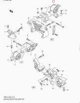 SUZUKI 11610-84E50-000 - SOPORTE MOTOR DER.