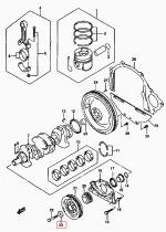 SUZUKI 12623-86CA0-000 - CASQUILLO APOYO PRINCIPAL