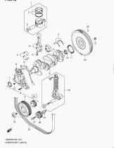 SUZUKI 12631-67JG0-000 - PIÑON  CIGUEÑAL