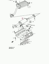 SUZUKI 14190-76A11-000 - TUBO DE ESCAPE