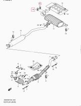 SUZUKI 14281-65J01-000 - SOPORTE ESCAPE