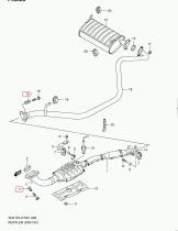 SUZUKI 14492-67D00-000 - MUELLE TUBO ESCAPE