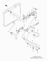 SUZUKI 17854-65G00-000 - MANGUITO,RADIADOR  SALIDA
