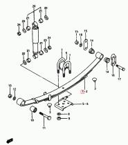 SUZUKI 41310-70A11-000 - MUELLE AMORTIGUADOR TRASERO