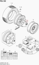SUZUKI 43250-65J00-000 - TAPA CENTRAL RUEDA