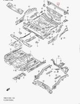 SUZUKI 65440-86G00-000 - SOPORTE   PARACHOQUES TRAS