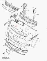 SUZUKI 71711-73K00-799 - PARAGOLPES DELANTERO