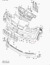 SUZUKI 71711-86G00-799 - PARACHOQUES DELANTERO