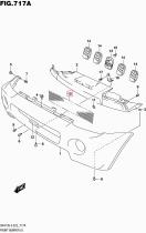 SUZUKI 71718-81A00-000 - RED, PARAGOLPE DELANTERO