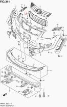 SUZUKI 71721-79J00-5PK - PARRILLA INF. DELANTERA NEGRA
