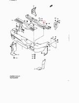 SUZUKI 71820-65D32-000 - SOPORTE PARACHOQUE TRASERO