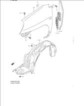 SUZUKI 72311-54GA1-000 - PASE DE RUEDA DEL DER.