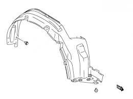 SUZUKI 72321-86G00-000 - PASE DE RUEDA DEL DER