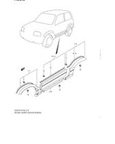 SUZUKI 77572-66DA1-Z2S - PROTECTOR, TRASERO DER. PLATA
