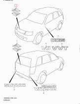 SUZUKI 77811-65J00-0PG - S DE SUZUKI TRAS
