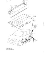 SUZUKI 78160-86G00-000 - MOLDURA TECHO L