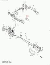 SUZUKI 82814-63J00-000 - MANILLA EXT. PUERTA DEL DER