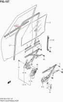 SUZUKI 83820-81A00-000 - BURLETE EXTERIOR IZQUIERDO NEGRO