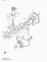 SUZUKI 95141-50F01-000 - CORREA 4PK835