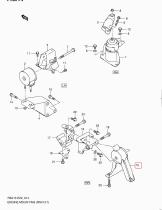 SUZUKI 11710-62J00-000 - SOPORTE TRASERO MOTOR