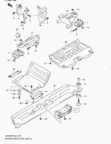 SUZUKI 11710-65J00-000 - SOPORTE TRASERO MOTOR