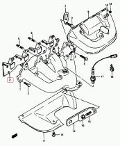 SUZUKI 14140-60A20-000 - JUNTA,COLECTOR ESCAPE