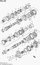 SUZUKI 24401-55LA0-000 - CONJUNTO ANILLOS 1 Y 2  MARCHA