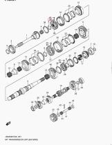 SUZUKI 24441-67J00-000 - MUELLE,SINCRO BAJA