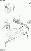 SUZUKI 37145M55AD0-000 - LLAVE CON MANDO