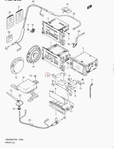 SUZUKI 39321-65J00-000 - SOPORTE RADIO