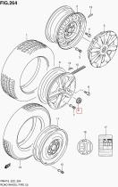 SUZUKI 43252-51K10-CZ2 - COBERTERA, CUBO DE LA RUEDA