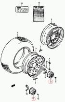SUZUKI 43252-80000-000 - TAPA CENTRAL RUEDA