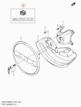 SUZUKI 72826-65D00-38B - PEGATINA,TAPA RUEDA REPUESTO