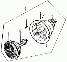 SANTANA 00000A00096 - LAMPARA FARO 12V. 45/40W.