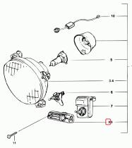 SANTANA 00000A01301 - PLACA REGULACION FARO L/D