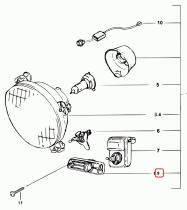 SANTANA 00000A01302 - PLACA REGULACION FARO L/I