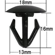 SANTANA 09409-12301-5PK - CLIP, NEGRO