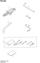 SANTANA 09816-00125 - HANDLE, SLIDING ROOF