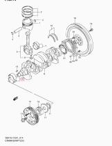 SANTANA 12300-58810-0EA - JGO.COJINET.CIGÜEÑAL,(ROJO/