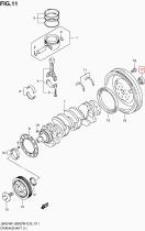 SANTANA 12623-71C01 - RODAMIENTO, VOLANTE MOTOR E