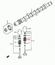 SANTANA 12921-84A00 - MUELLE VALVULA