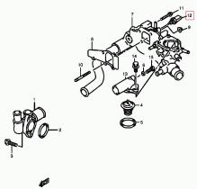 SANTANA 13650-86CT0 - SENSOR DE TEMPERATURA