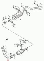 SANTANA 14190-57B13 - C. TUBO DE ESCAPE DEL.