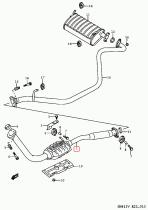 SANTANA 14190-81A00 - TUBO DE ESCAPE