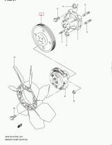 SANTANA 17511-69G01 - POLEA BOMBA DE AGUA (JIMNY)