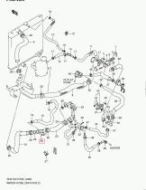 SANTANA 17854-84A50 - TUBERIA, SALIDA RADIADOR