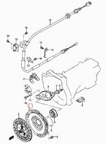 SANTANA 22100-82A00 - MAZA DE EMBRAGUE (JIMNY)