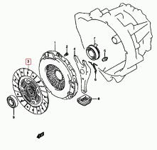 SANTANA 22400-83050 - DISCO DE EMBRAGUE (JIMNY)